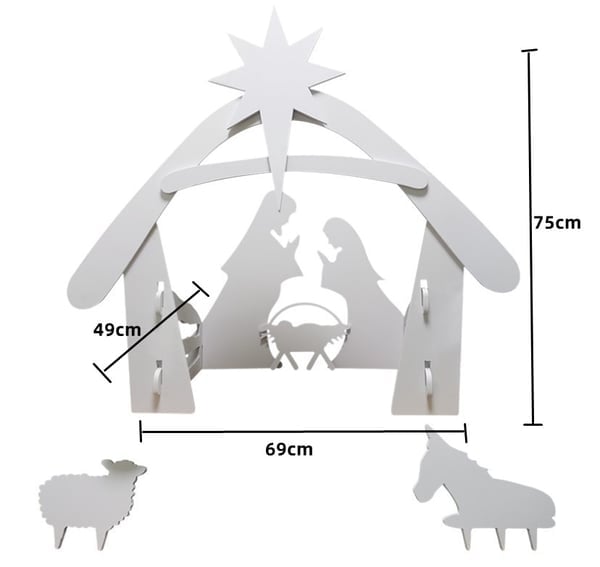 Holy Night Outdoor Christmas Nativity Set