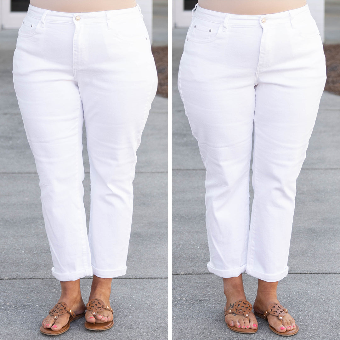 Always Loving Mom Jeans, White