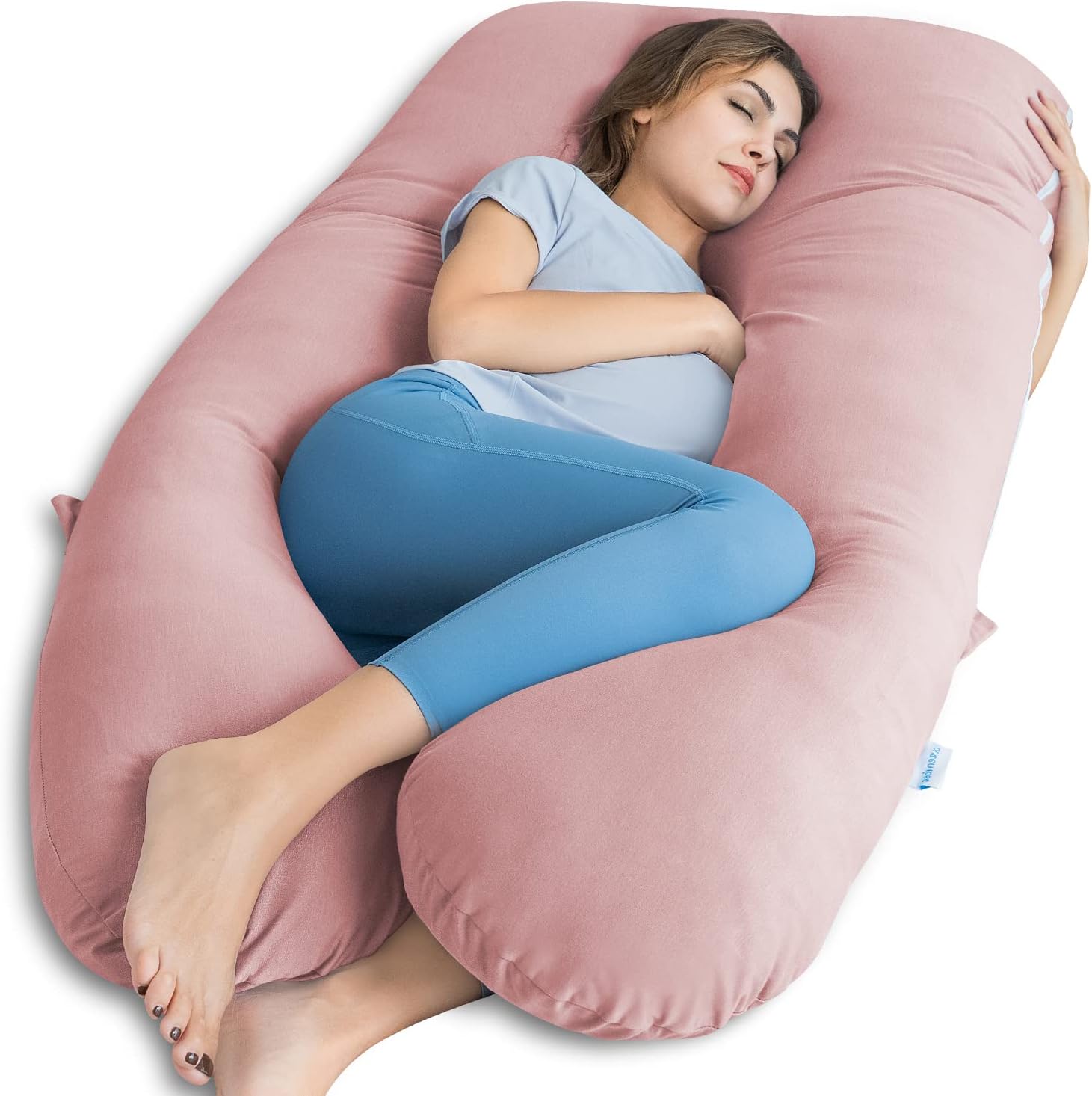 Cooling Maternity Pillow for Sleeping U Shaped Body Pillow for Pregnant Support