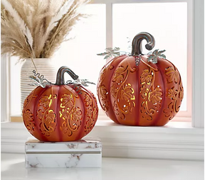 🎃Halloween Pre-sale 70% Off,Buy 2 get 2 free(8pcs) 🔥Set of 2 Indoor/Outdoor Illuminated Pumpkins