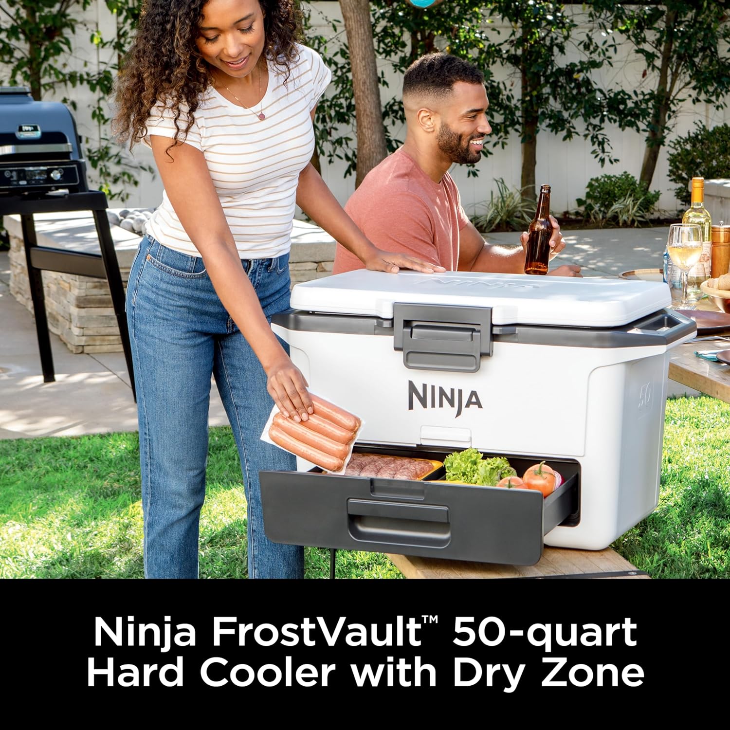 💥Last Day Buy 1 Get 1 Free💥FrostVault 50qt Hard Cooler with Dry Zone