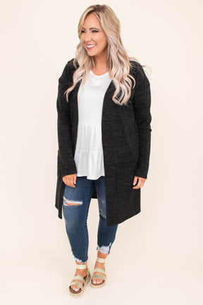 Cuddle Weather Cardigan, Black