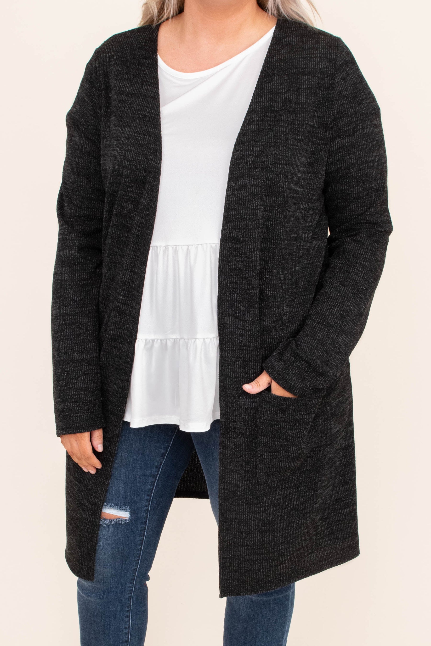 Cuddle Weather Cardigan, Black