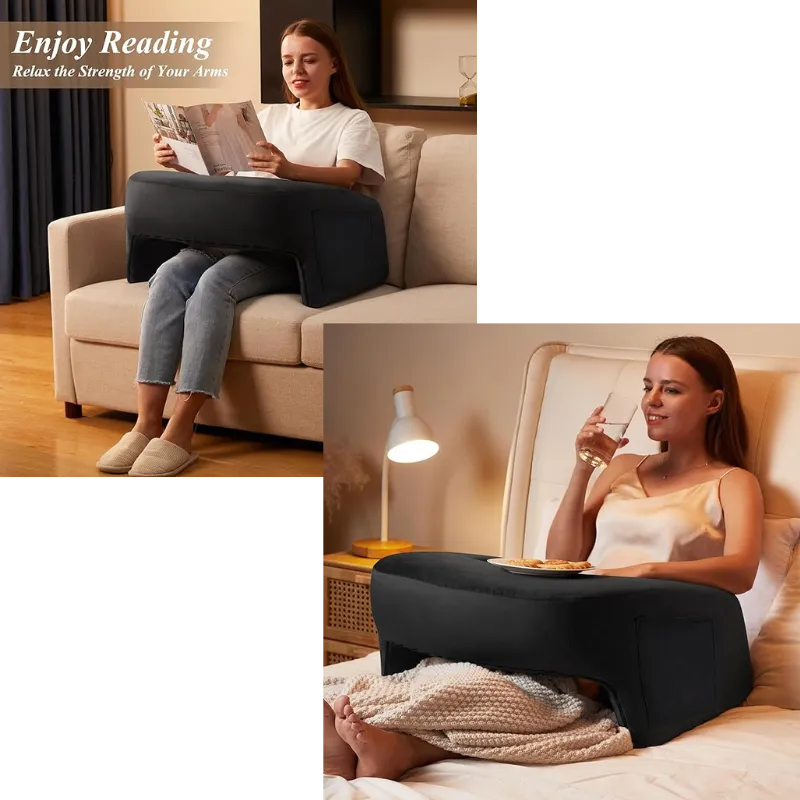 💥Last Day Buy 1 Get 1 Free💥Memory Foam Lap Desk Pillow for Reading, Working, Playing, Crocheting in Bed Couch