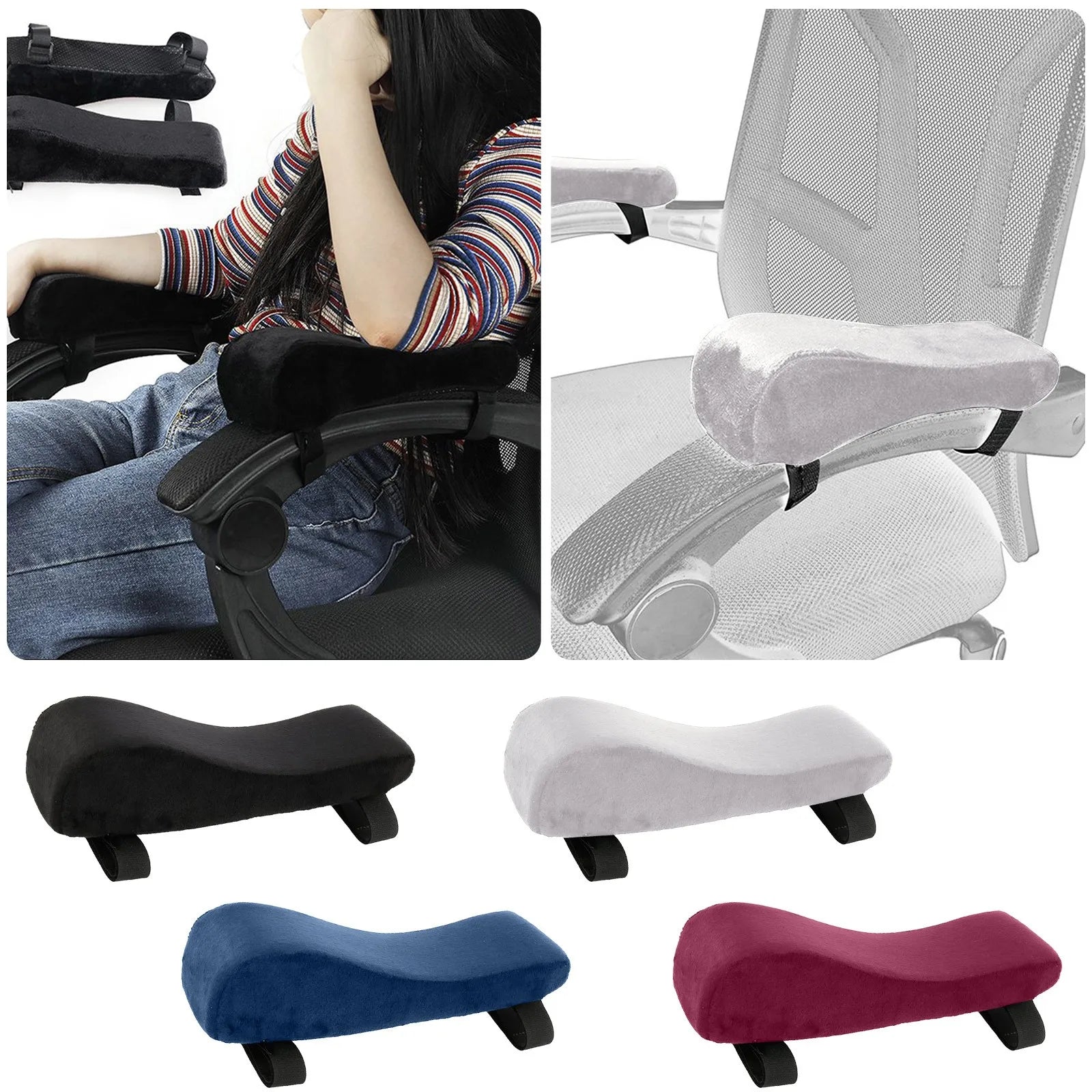 Home Chair Armrest Cushion Armrest Cushion Memory Cotton Elbow Pillow Armrest Cushion Office Chair Armrest Car Seat Leg Extender