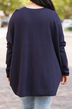 Snow Whispers Tunic, Navy