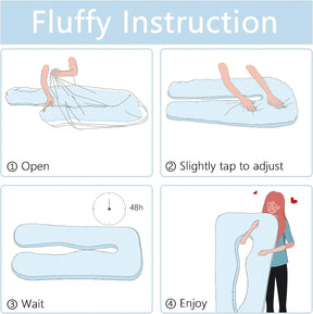 Cooling Maternity Pillow for Sleeping U Shaped Body Pillow for Pregnant Support