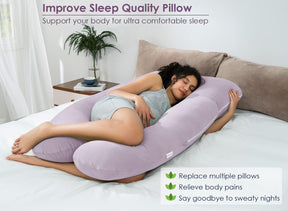 Cooling Maternity Pillow for Sleeping U Shaped Body Pillow for Pregnant Support