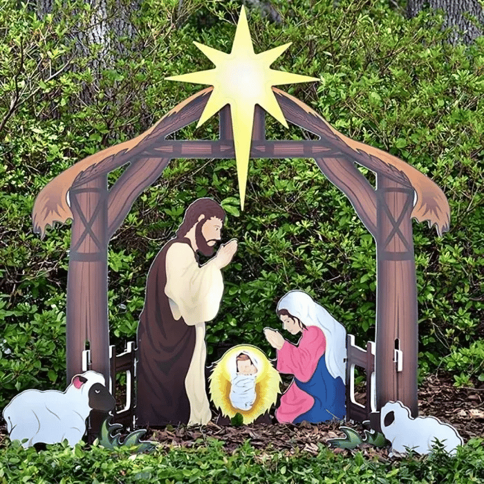 Holy Night Outdoor Christmas Nativity Set